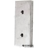 RECHTECKIGE ZINKANODE 100X45X9MM