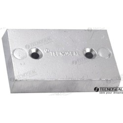 RECHTECKIGE ZINKANODE 110X65X20MM