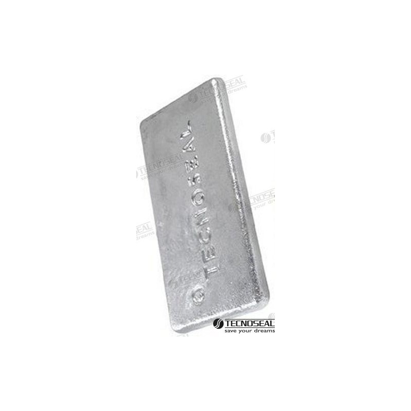 ANODO CALDAIA ZINC 300X150X15MM
