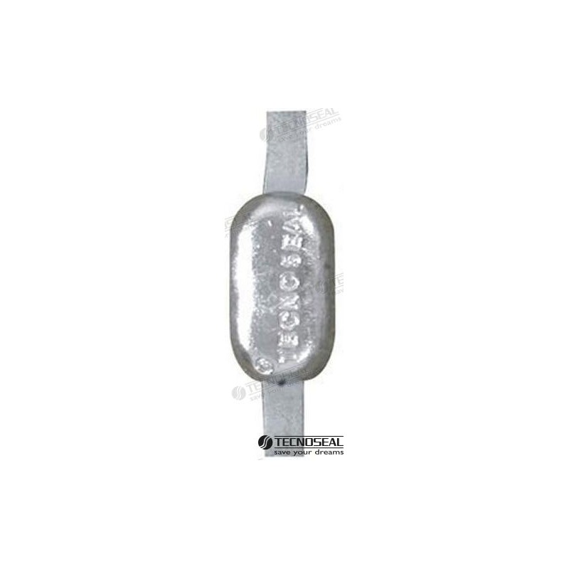 ZINK-OVALE ANODE 300X25X5MM 1,8KG
