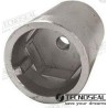 ANODO RADICE HEXAGONAL ZINC EJE 55MM