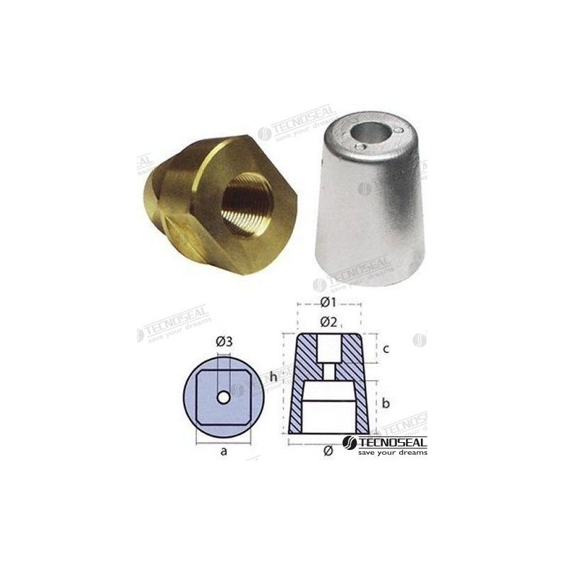 ANODO CONICO CUADRADO