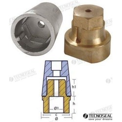ANODO RADIDE COMPLETO ZINC EJE 100