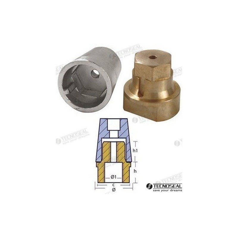 ANODO RADIDE COMPLETO ZINC EJE 100