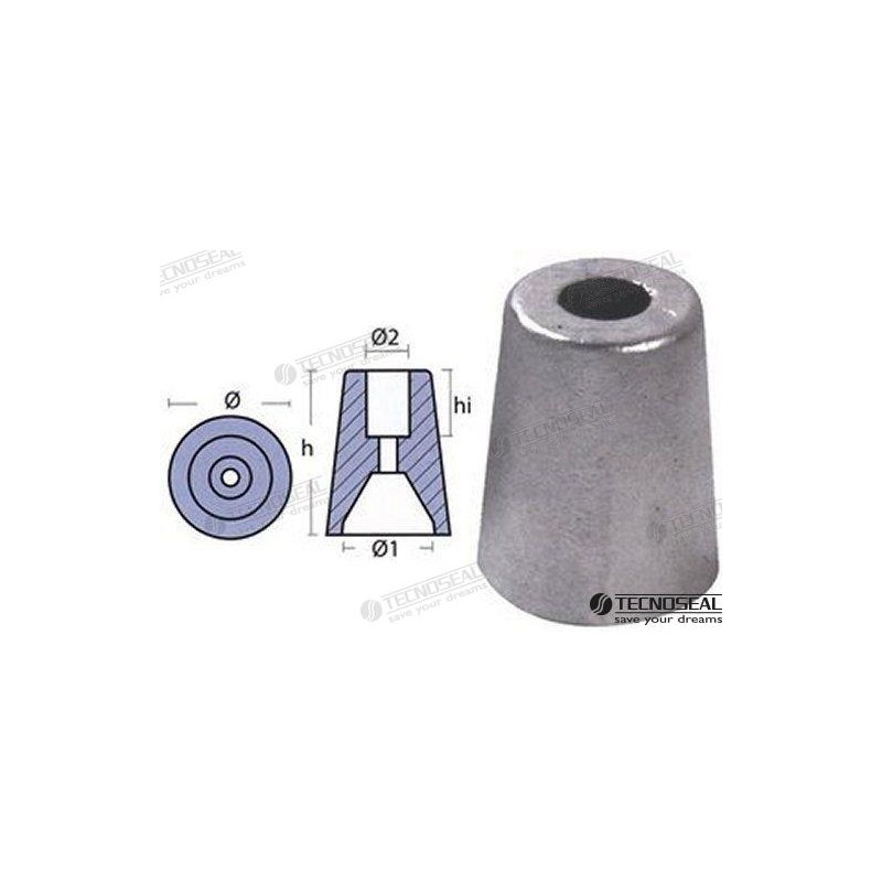 ANODO FERRETI ZINC EJE 40