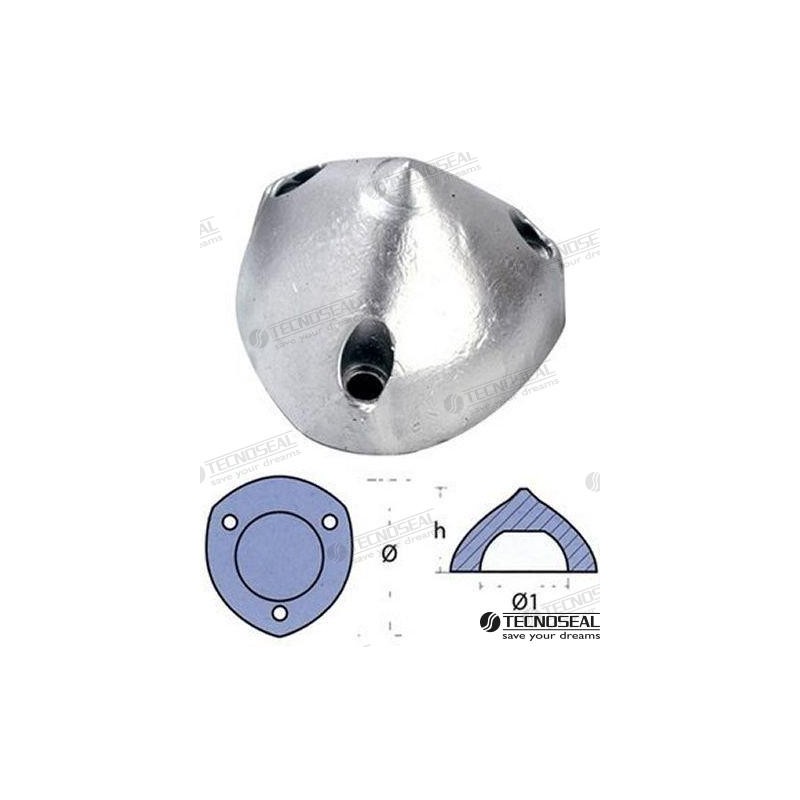 ANODO OGIVE MAX ZINC 100 MM