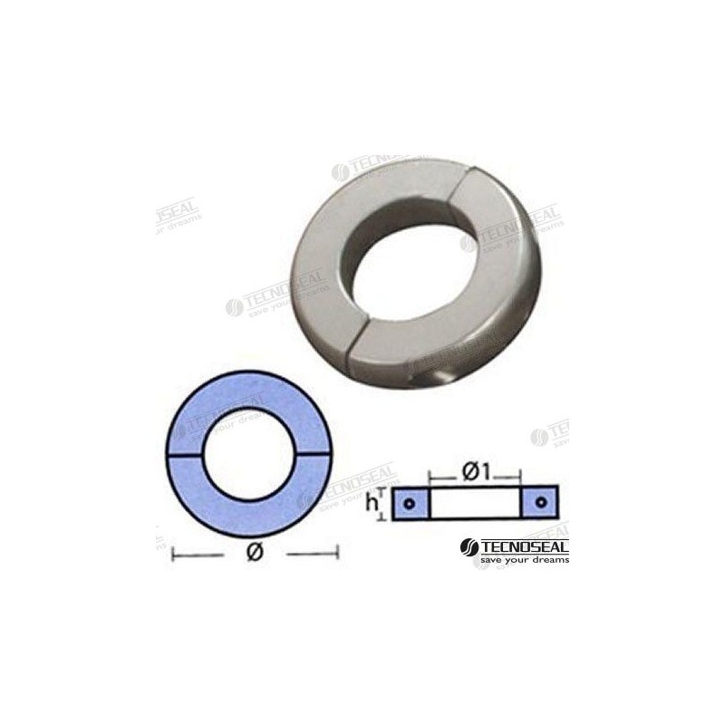FLAT ZINC NECKLACE 65MM.