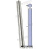 BARRA ZINC 20X400MM