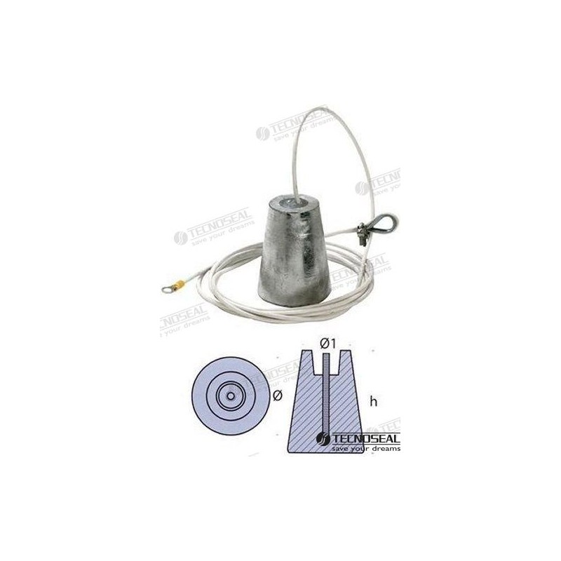 ZINC ANODE TO HANG DIAMETER 80MM
