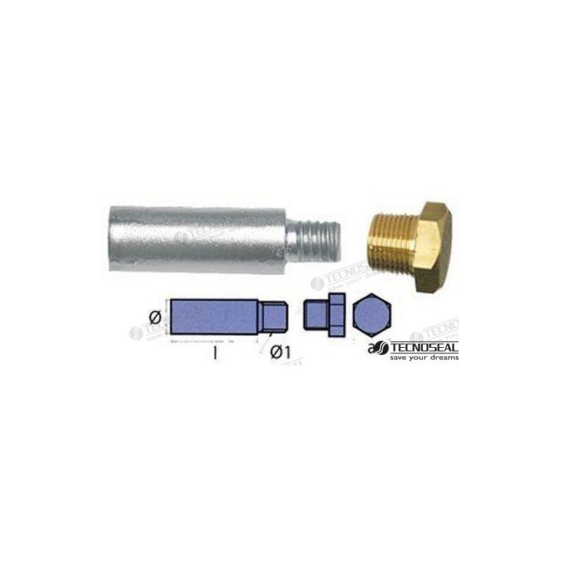 ANODO MOTOR YANMAR COMPLETO L 32MM