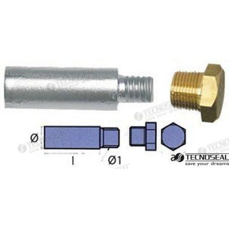 ANODO MOTOR YANMAR COMPLETO L 32MM