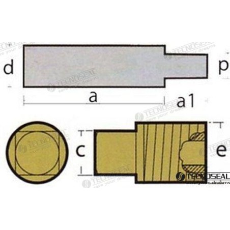 COOLING ANODE G.M. C/PLUG