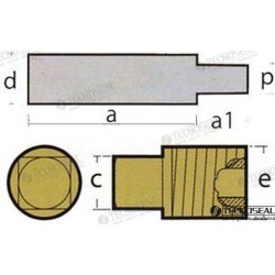 ANODO CATERPILLAR C/TAPON