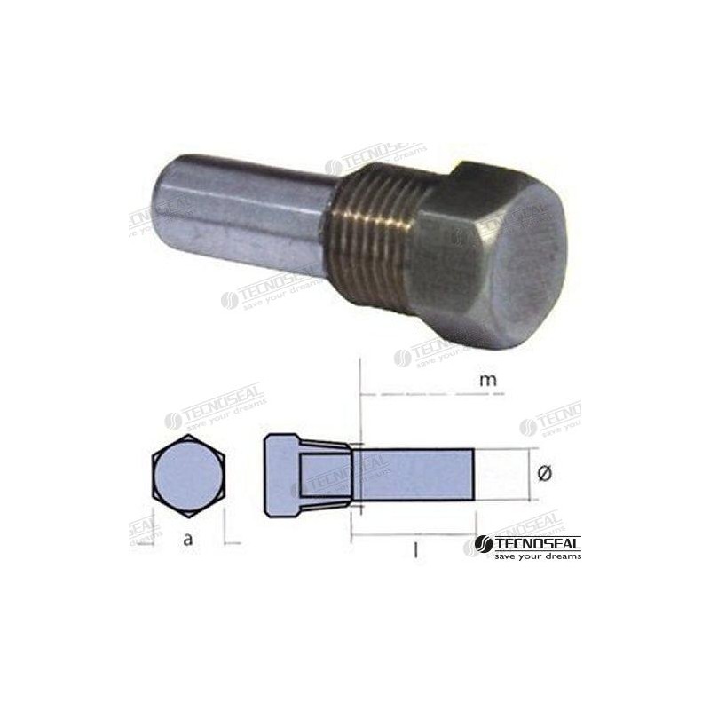 ANODO BARRA ZF ZINC Ø10MM