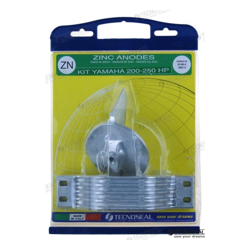 KIT ANODOS ZINC YAMAHA 200-250HP