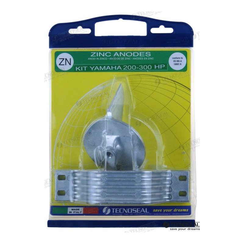 KIT ANODOS ZINC YAMAHA 200-300HP