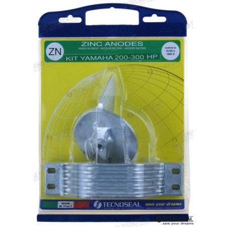 KIT ANODOS ZINC YAMAHA 200-300HP