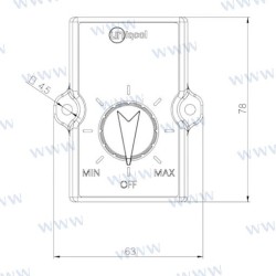 TERMOSTATO MANUAL PARA FRIGORÍFICO