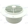WEISSES, VERSTELLBARES PVC-GITTER ABM. 100MM