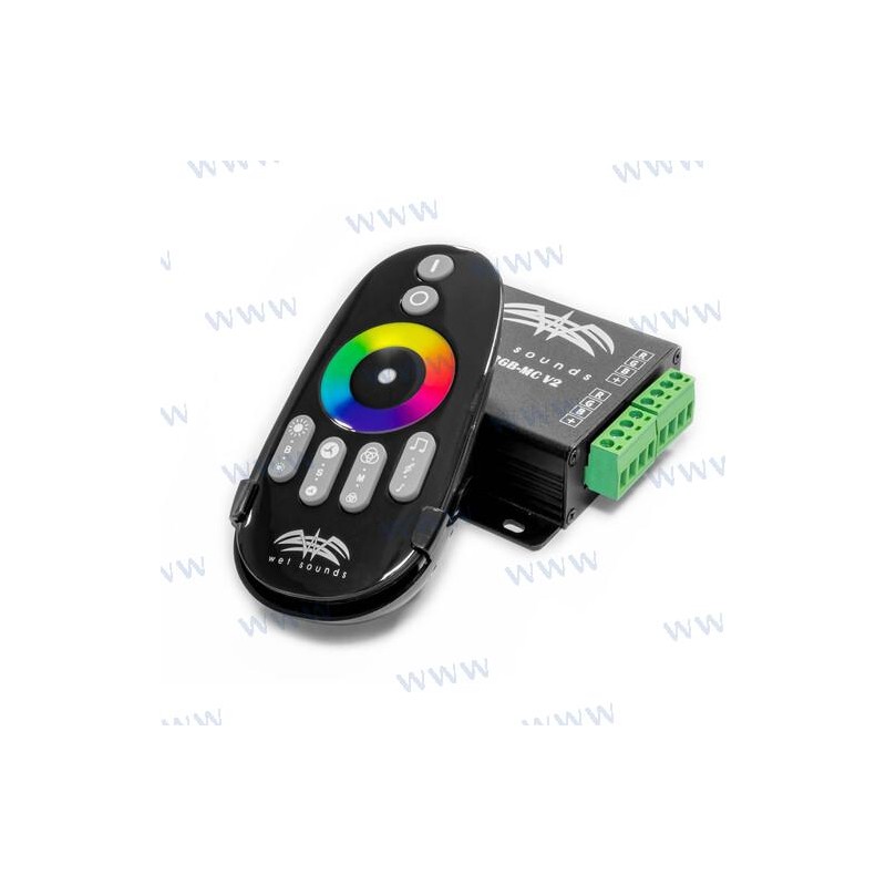 CONTROLADOR RGB CON REMOTE WETRGB-AMPLIFIER AMPLIFICADOR RGB 12V - 144W 2-53 AC 0.3 41.97 25.0